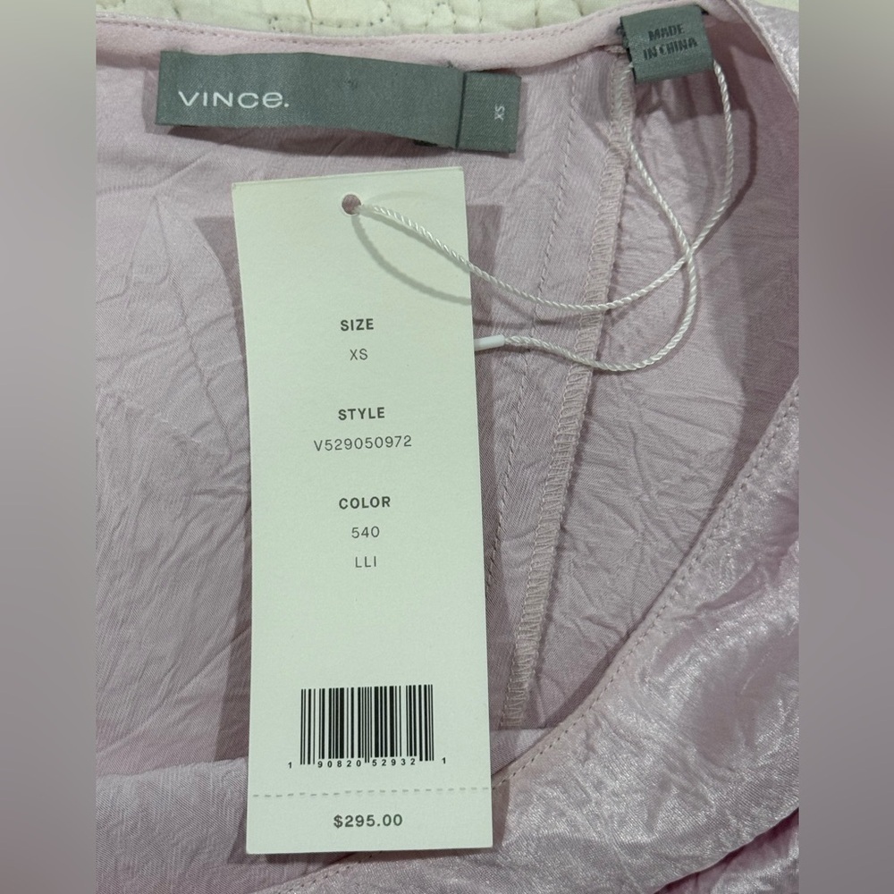 Vince Womens cut sleeveless dress soft pink Size XS - Picture 6 of 8